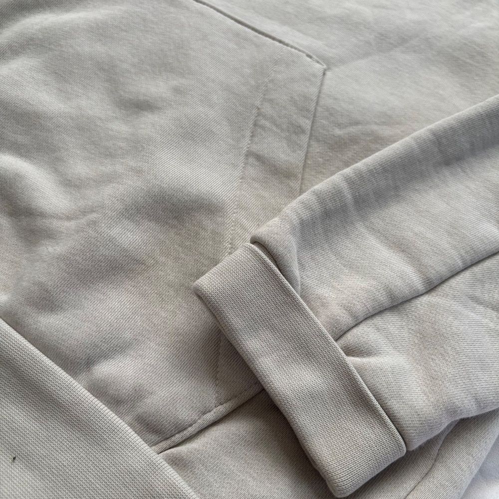 Adidas Beige Oversized Pullover Hoodie Size S - Picture 4 of 6